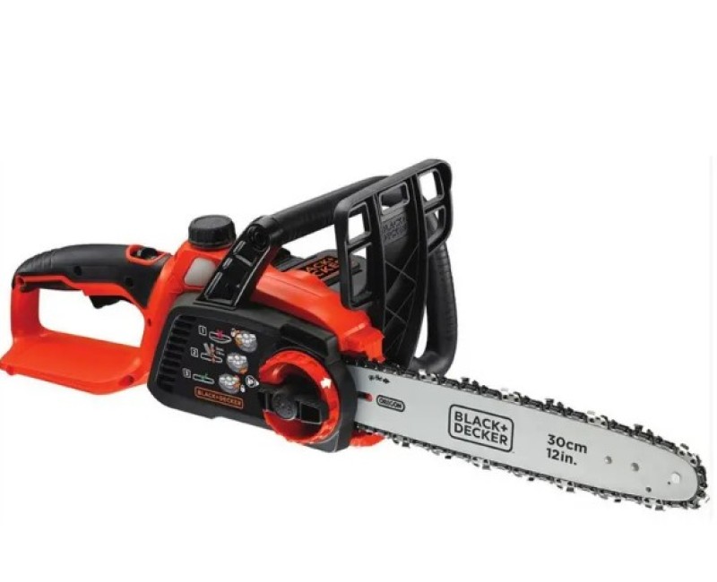 Motorzāģis BLACK+DECKER 36 V akumulatora 30 cm, 1 x 2,0 Ah akumulators, lādētājs GKC3630L20-QW