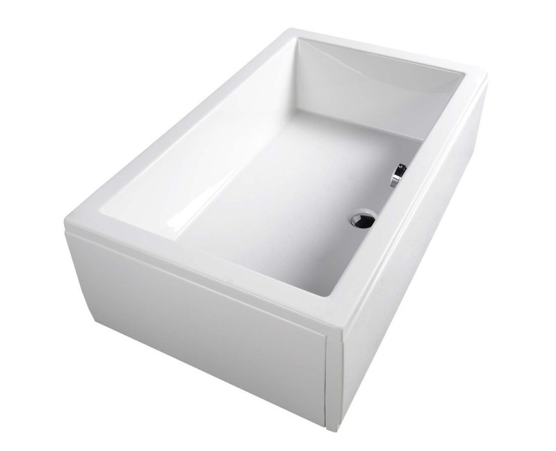 Dušas paliktnis Polysan Deep 160x75x26 cm, balts 72385