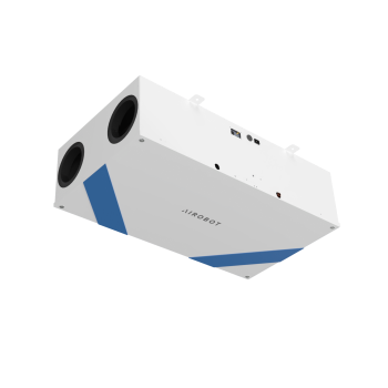 Rekuperators AIROBOT-L-PRO-ERV 250 m3/h 69L/s ar mitruma atgūšanu, (Montāža giesti / grīda) Balts