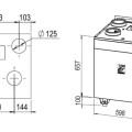 Рекуператор AIROBOT-V3-PRO-ERV 309 м³/ч 86 л/с с рекуперацией влаги (настенный монтаж), черный.