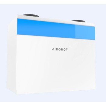 Rekuperators AIROBOT-V8-PRO-ERV Up to 750 m3/h 208 l/s ar mitruma atgūšanu (Montāža pie sienas)  Balts