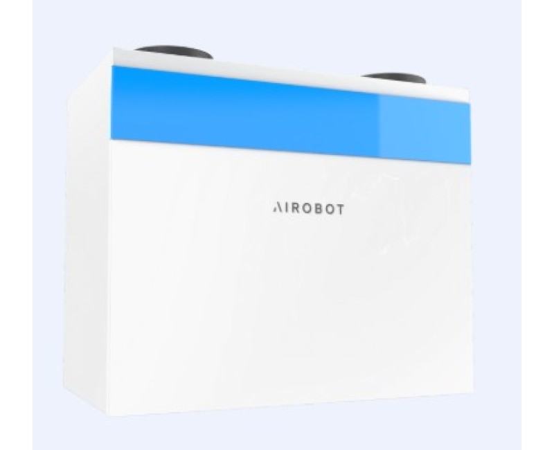Rekuperators AIROBOT-V8-PRO-ERV Up to 750 m3/h 208 l/s ar mitruma atgūšanu (Montāža pie sienas)  Balts