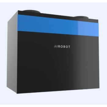 Rekuperators AIROBOT-V8-PRO-ERV Up to 750 m3/h 208 l/s ar mitruma atgūšanu (Montāža pie sienas)  Melns