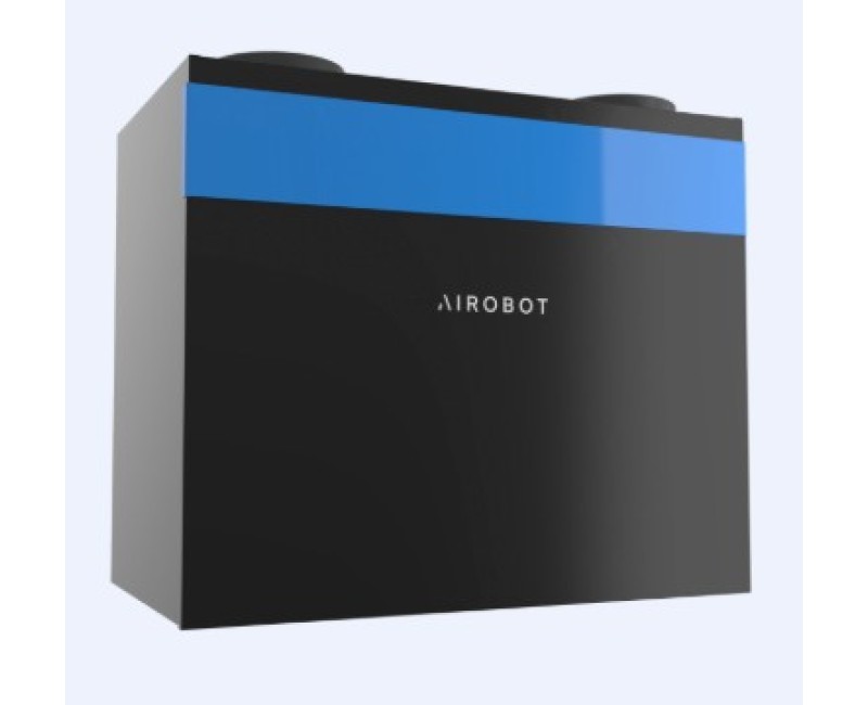 Rekuperators AIROBOT-V8-PRO-ERV Up to 750 m3/h 208 l/s ar mitruma atgūšanu (Montāža pie sienas)  Melns