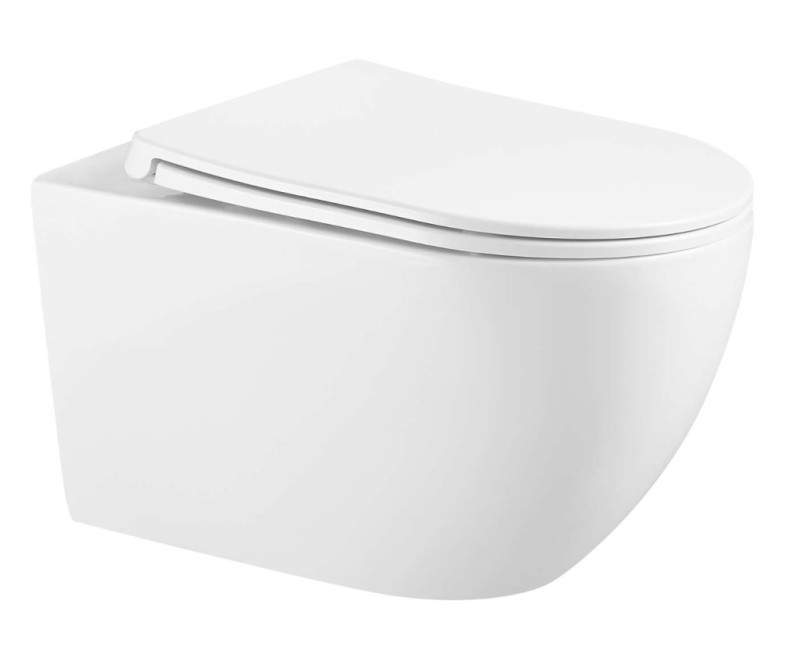 Комплект Kielle Genesis рама с унитазом Klielle Gaia Rimless, крышкой SoftClose и хромированной кнопкой Gemini New I 30528SS11