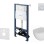 Tualetes poda komplekts Kielle Genesis Rāmis ar Klielle Oudee Rimless podu, SoftClose vāku un Gemini New I Hromētu Pogu 30528SS02