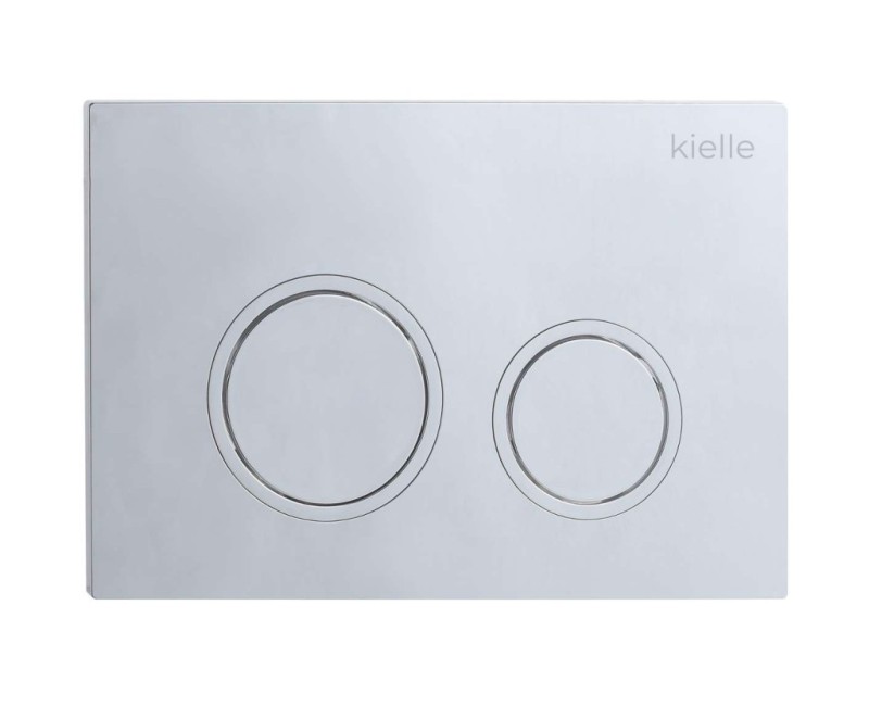 Tualetes poda komplekts Kielle Genesis Rāmis ar Klielle Oudee Rimless podu, SoftClose vāku un Gemini New II Hromētu Pogu 30528SS05