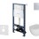 Tualetes poda komplekts Kielle Genesis Rāmis ar Klielle Oudee Rimless podu, SoftClose vāku un Gemini New II Hromētu Pogu 30528SS05