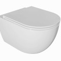 Tualetes poda komplekts Kielle Genesis Rāmis ar Klielle Oudee Rimless podu, SoftClose vāku un Gemini New II Hromētu Pogu 30528SS05