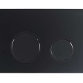 Tualetes poda komplekts Kielle Genesis Rāmis ar Klielle Oudee Vortex Rimless+ melnu podu, SoftClose vāku un Gemini New II Melnu Matētu Pogu 30528SS92
