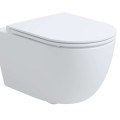 Комплект Kielle Genesis рама с унитазом Klielle Oudee Vortex Rimless+, крышкой SoftClose и хромированной кнопкой Gemini New I 30528SS29
