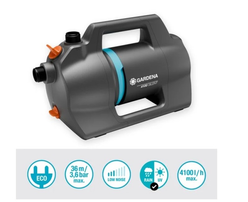 Насос водоснабжения Gardena 4100 Silent, 550 Вт, 970641401