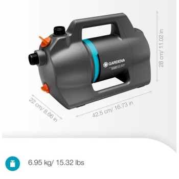 Насос водоснабжения Gardena 5000 Silent, с принадлежностями, 550 Вт, артикул 970829801