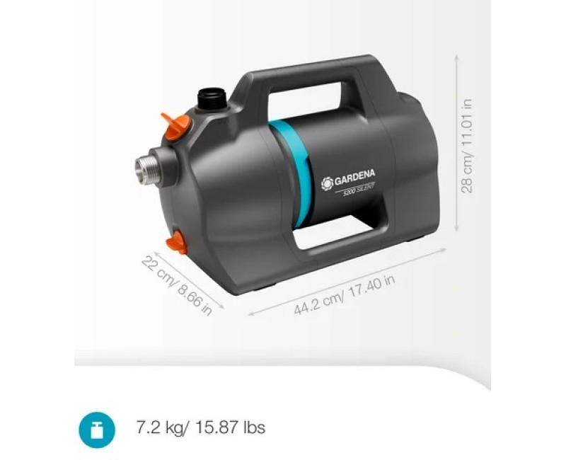 Ūdens apgādes sūknis Gardena 5200 Silent, ar piederumiem, 600W 970830301