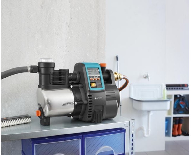 Насос водоснабжения Gardena 6000/6E LCD, нержавеющая сталь, 1300 Вт, 967296501