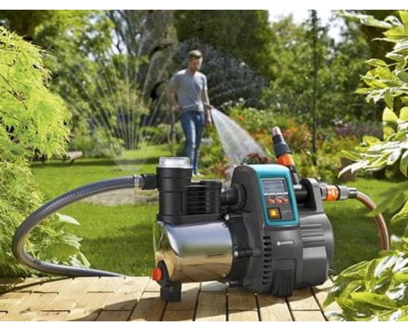 Насос водоснабжения Gardena 6000/6E LCD, нержавеющая сталь, 1300 Вт, 967296501