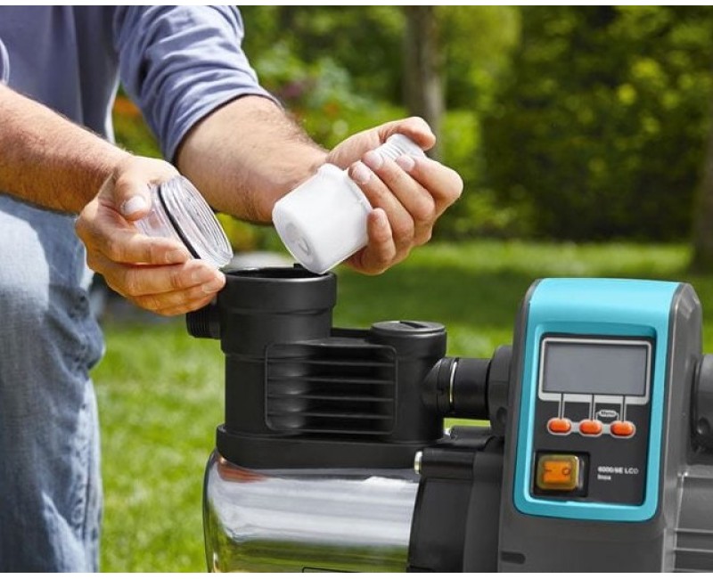 Насос водоснабжения Gardena 6000/6E LCD, нержавеющая сталь, 1300 Вт, 967296501