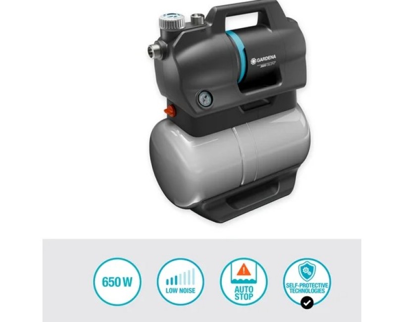 Ūdens sūknis ar hidroforu Gardena 3900 Silent, 650 W, 21L, 970646101