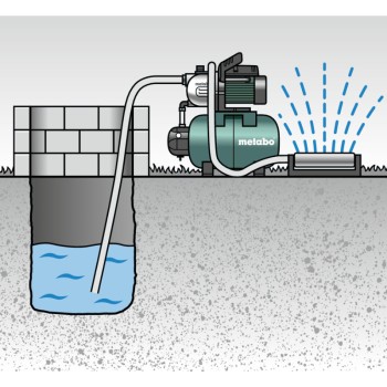 Водяной насос с Гидрофором Metabo 1900 Вт, 100 л 600977000