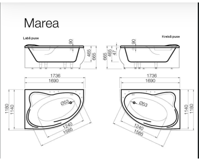 Vispool Vanna MAREA 1690x1140