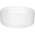 Vannas istabas izlietne Deante SILIA granīta uz virsmas, apaļa BEIGE, ALABASTER, D360mm Balta