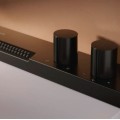 Vannas istabas izlietnes komplekts Hansgrohe Avalegra, izlietne 58x48 cm, ar termostatisko jaucējkrānu un dušu, 2 strūklas, birstēts melns hroms 22472340