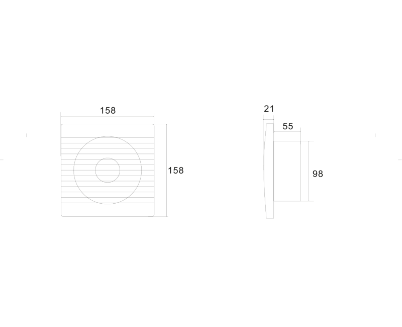 Ventilators Sapho  230V/50Hz, 100mm, balts FBS300