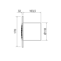 Ventilators Sapho Cata B-Plus ar taimeri B-12 PLUS T, 20W, 120 mm, balts 00982100