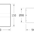 Ventiliatorius Sapho Cata E-100 GST ašinis su laikmačiu, 8 W, 100 mm, sidabras 00900500