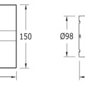 Ventilators Sapho Cata E-100 GSTH aksiāls ar automātisko vadību, 8 W, 100 mm, sudrabs 00900600
