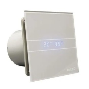 Ventilators Sapho Cata E-100 GSTH aksiāls ar automātisko vadību, 8 W, 100 mm, sudrabs 00900600