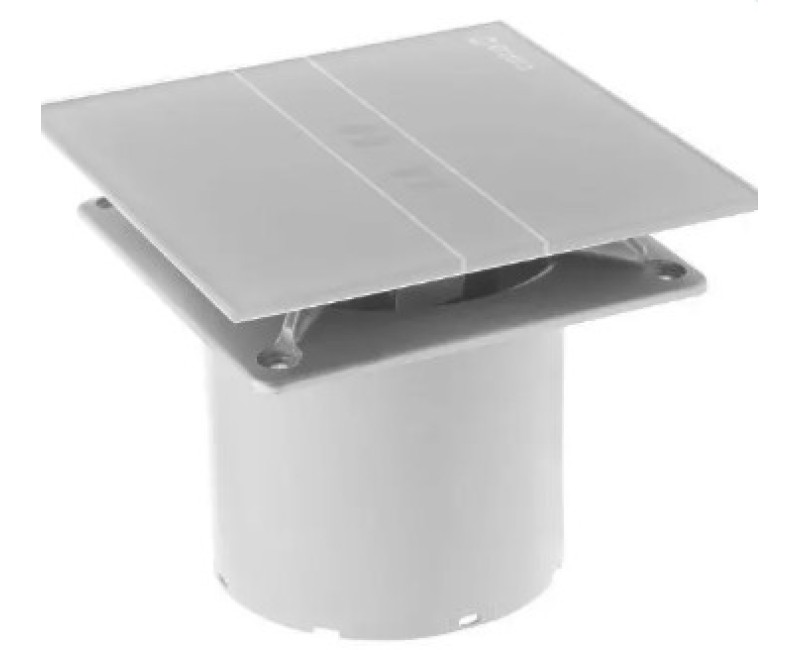Ventilators Sapho Cata E-100 GSTH aksiāls ar automātisko vadību, 8 W, 100 mm, sudrabs 00900600