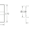 Ventilators Sapho Cata E-120 GBT Aksiāls ar taimeri 15 W, 120 mm, melns 00901502