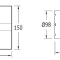 Ventiliatorius Sapho Cata E Aksiolinis E-100 GBTH su automatinio valdymo sistema, juodas 00900602