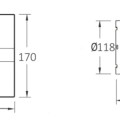 Ventilators Sapho Cata E aksiālais E-120 G, 15 W, 120 mm, balts 00901000