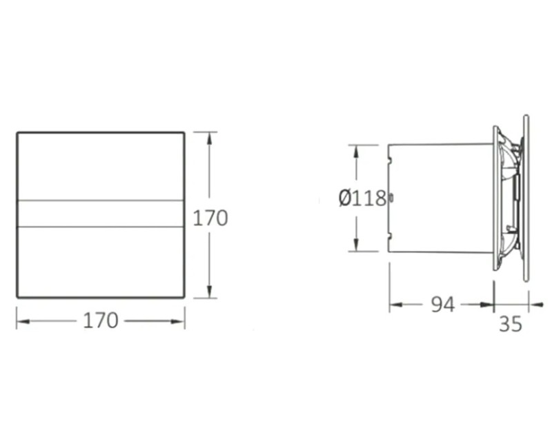 Ventilators Sapho Cata E aksiālais E-120 G, 15 W, 120 mm, balts 00901000
