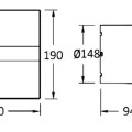 Ventilators Sapho Cata E  aksiālais  ar automātisko vadību E-150 GTH, 21W, 150 mm, balts 00902200
