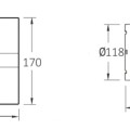 Ventilators Sapho Cata E aksiālais ar taimeri E-120 GT, 15 W, 120 mm, balts 00901100