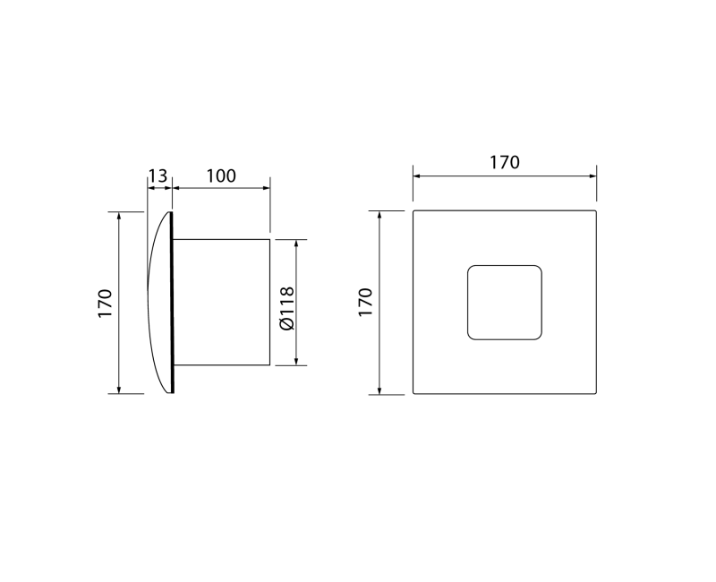 Ventilators Sapho Cata Silentis 12 T aksiāls ar taimeri, 20 W, 120 mm , balts 01081000
