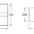 Ventilators Sapho Sapho Cata E aksiālais E-100 G, 8 W, 100 mm, balts 00900000
