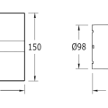Ventilators Sapho Sapho Cata E  aksiālais  ar automātisko vadību E-100 GTH, 8 W, 100 mm, balts 00900200