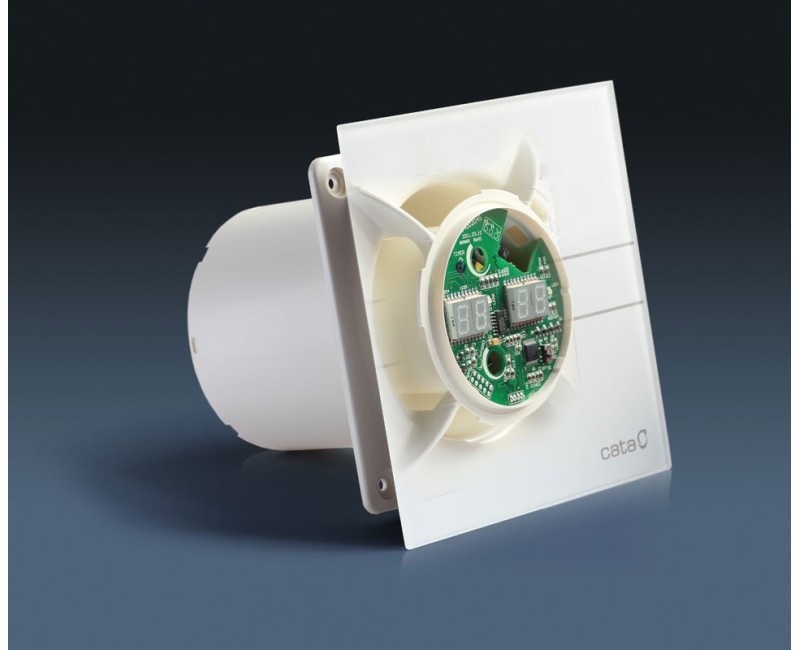 Ventilators Sapho Sapho Cata E  aksiālais  ar automātisko vadību E-100 GTH, 8 W, 100 mm, balts 00900200