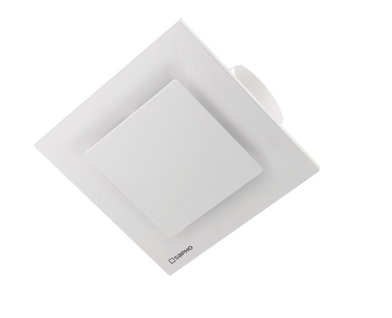 Ventilators Sapho TECTO aksiālais ar taimeri, 20 W,  100 mm, balts TC202