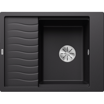 Virtuves Izlietne BLANCO ELON 45 S PDUR Black InFino O.AF  Melna, SILGRANIT™ 525880