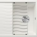 Virtuves Izlietne BLANCO ELON 45 S PDUR White InFino O.AF SILGRANIT™, PuraDur™, Balta 524828
