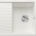 Virtuves Izlietne BLANCO ELON 45 S PDUR White InFino O.AF SILGRANIT™, PuraDur™, Balta 524828