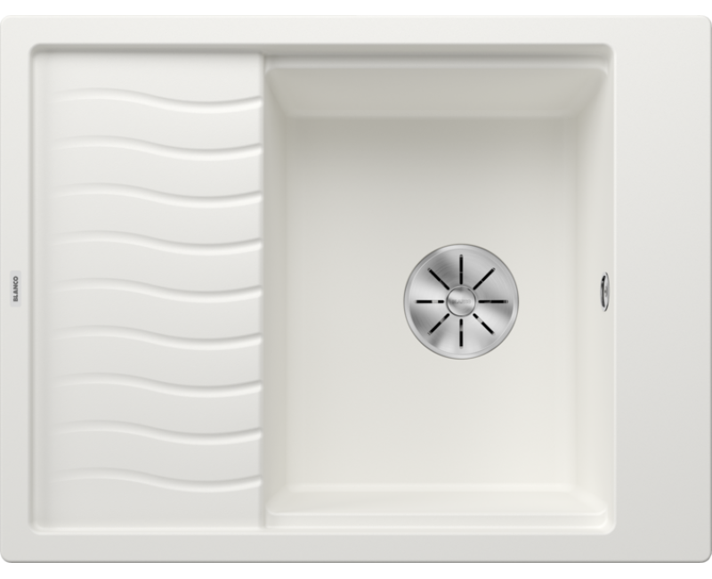Virtuves Izlietne BLANCO ELON 45 S PDUR White InFino O.AF SILGRANIT™, PuraDur™, Balta 524828