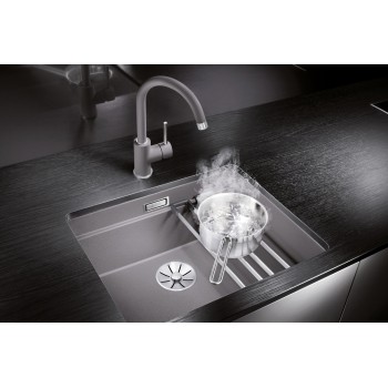 Virtuves Izlietne BLANCO Etagon 500-U SILG Rock Grey M.ZUB O.AF WFS SILGRANIT™, Akmeņu pelēka 527758