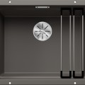 Virtuves Izlietne BLANCO ETAGON 500-U SILG Volcano grey M.ZUB InFino O.AF SILGRANIT™, PuraDur™, Vulkāna pelēks 527258