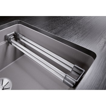 Virtuves Izlietne BLANCO ETAGON 500-U SILG PDUR Rock grey M.ZUB InFino O.AF SILGRANIT™, PuraDur™, Akmeņu pelēka 522228